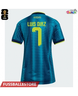 Günstige Kolumbien Luis Diaz #7 Auswärtstrikot Damen WM 2026 Kurzarm